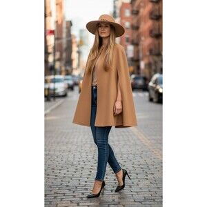 DESIGNER MARCUS ADLER LEOPARD-BAND CAMEL 4" WIDE BRIM WINTER FELT HAT